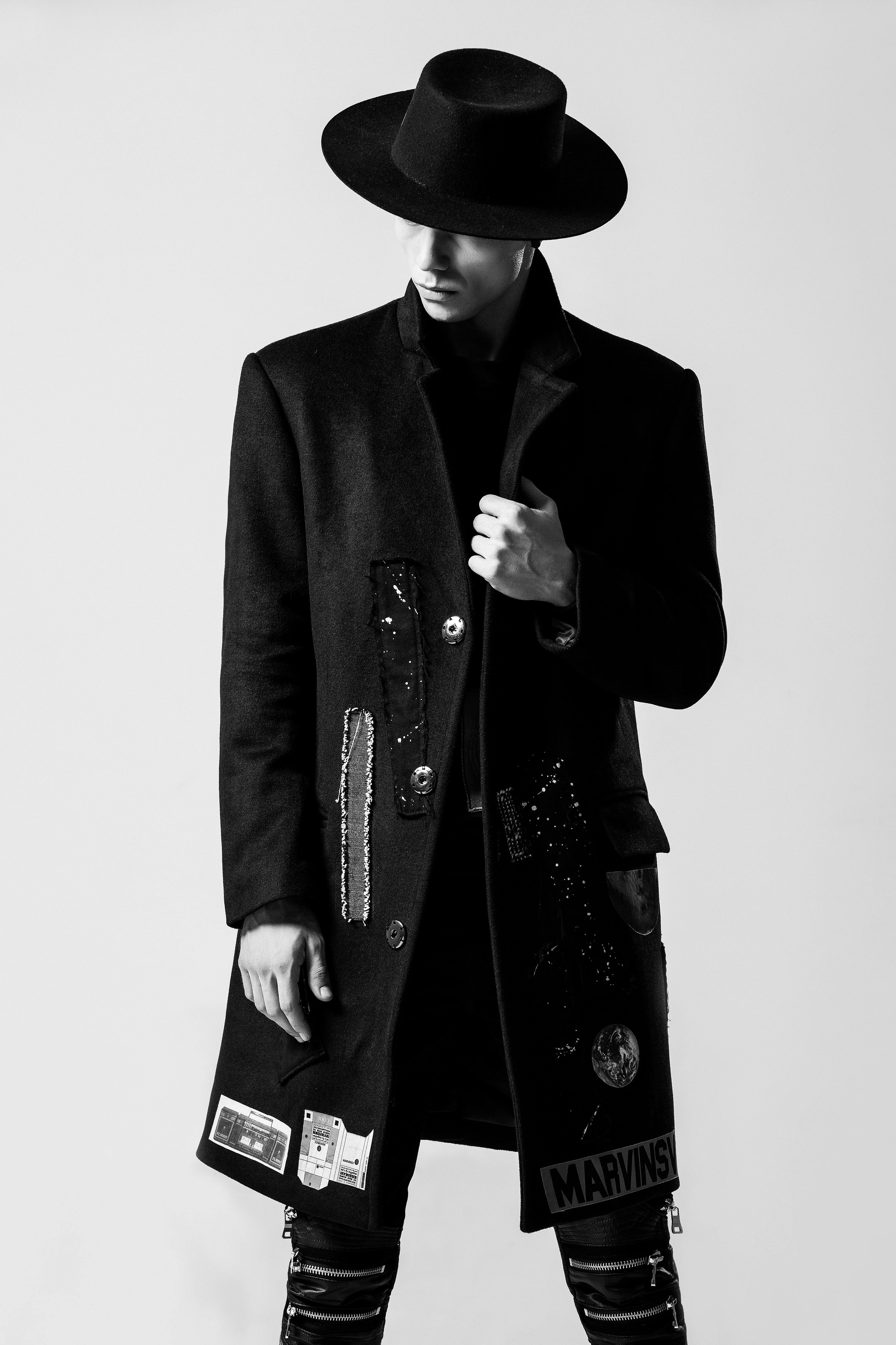 Model in evening wear